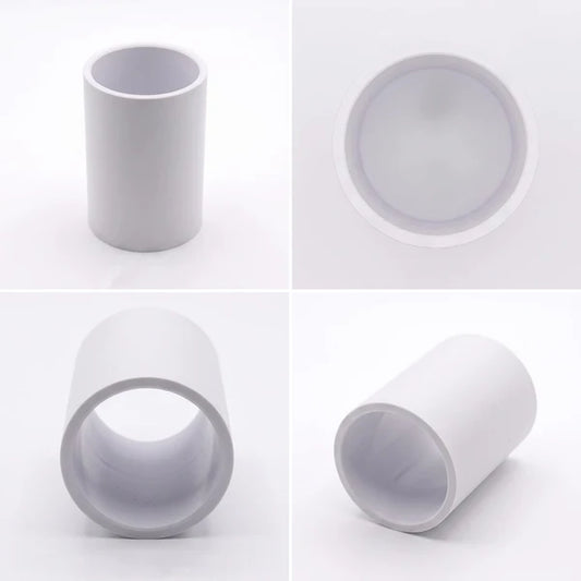 Straight White PVC Conduit Pipe Connector Joiners ~6892