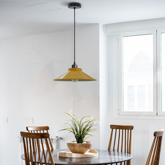 Vintage Metal Single Head Shade Adjustable Hanging Pendant Light~5410