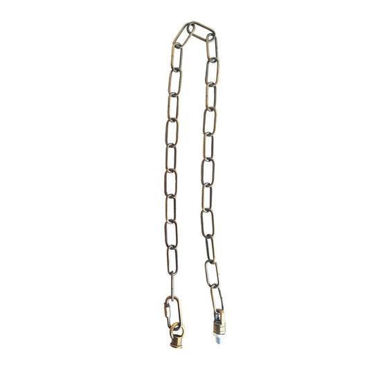 Light Chain for Ceiling Pendant lights chandeliers 38mm x 16mm - Yellow Brass~1052 - LEDSone UK Ltd
