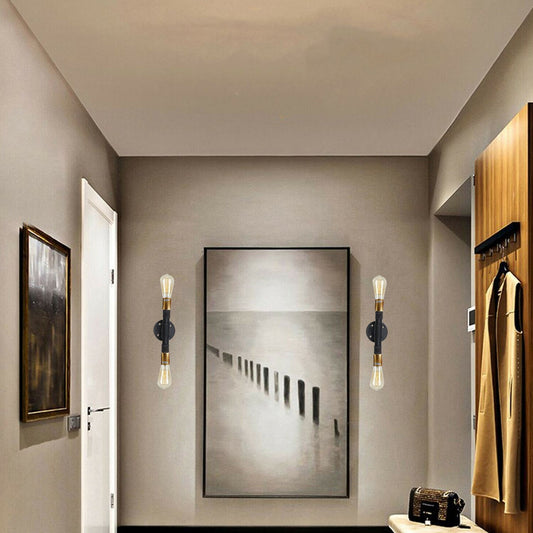 Industrial Wall Lamp Light Fixture Retro Steampunk Water Pipe 2-Light~1278 - LEDSone UK Ltd