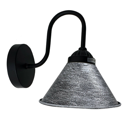 Black And Silver Lamp Shade