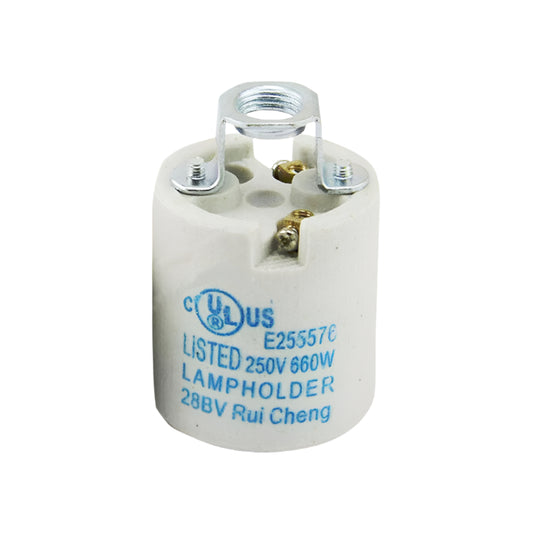 CERAMIC Porcelain Type 6 ES E27 EDISON SCREW Heat Bulb Lamp Holder~2961 - LEDSone UK Ltd