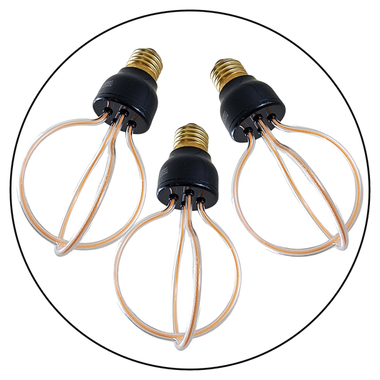 3 Pack 8W Retro LED Soft Filament E27 Decorative Industrial Light~1007 - LEDSone UK Ltd