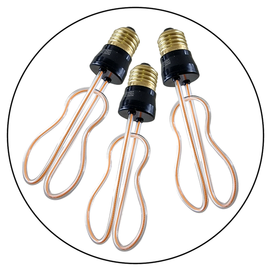 3 Pack Vintage LED 8W Soft Filament E27 Decorative Industrial Light~1006 - LEDSone UK Ltd