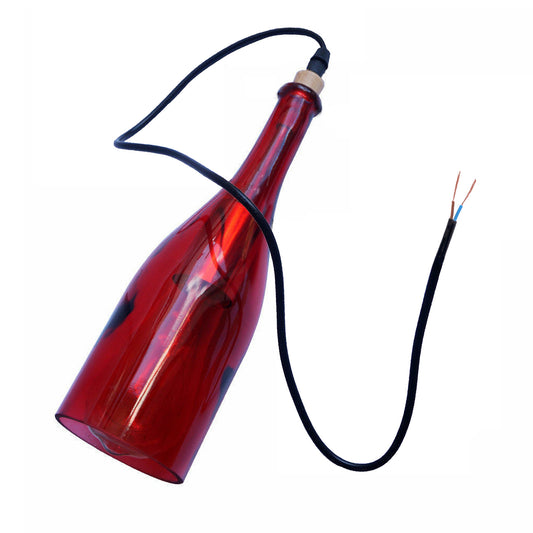 Red Wine Bottle Pendant Chandelier Glass Lighting~1422 - LEDSone UK Ltd