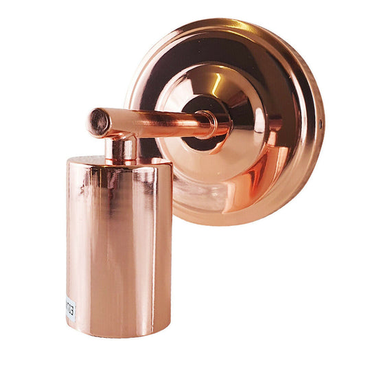 Rose Gold Industrial Vintage Retro Metallic Sconce Wall Light Lamp Fitting~1690 - LEDSone UK Ltd