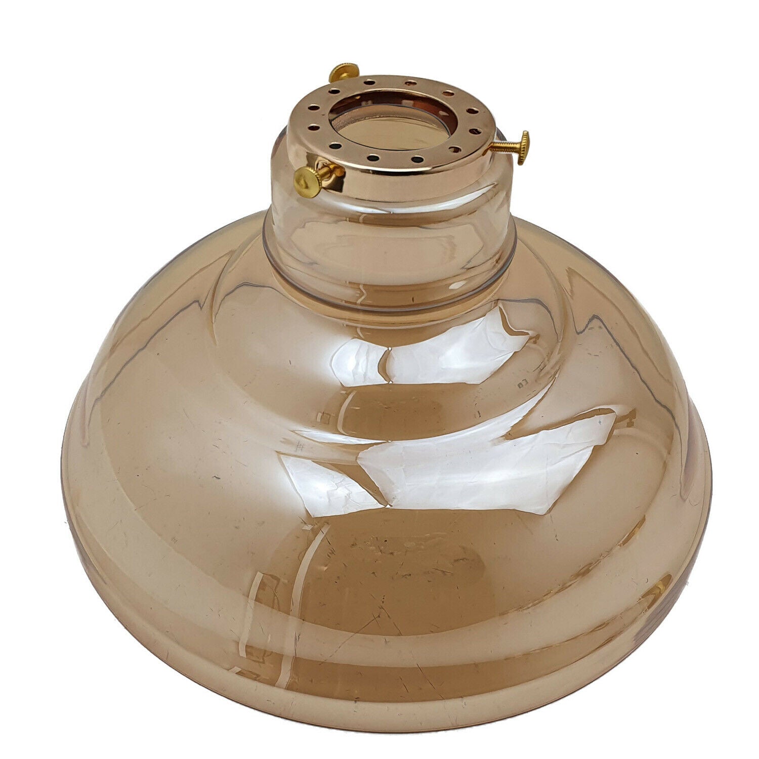 Vintage Lampshades Amber Glass Ceiling Pendant Light Retro Style~2178 - LEDSone UK Ltd