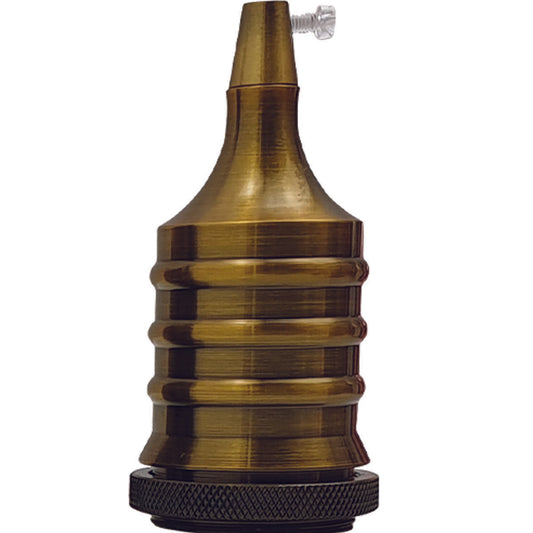 LEDSone industrial Vintage E27 Yellow Brass Retro Industrial Style Lamp Holder~2493 - LEDSone UK Ltd