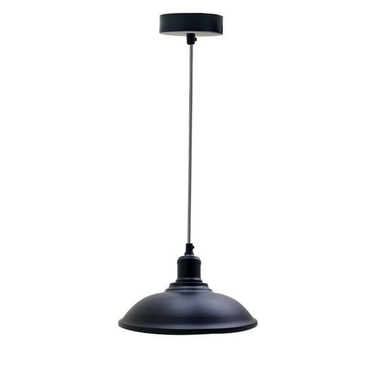 Metal Pendant Light Shade Black Retro Industrial Ceiling Lampshades Lighting Shades~1883 - LEDSone UK Ltd