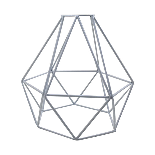 Vintage Style Metal Cage Wire Frame Ceiling Pendant Light Lamp Shade – White~1901 - LEDSone UK Ltd