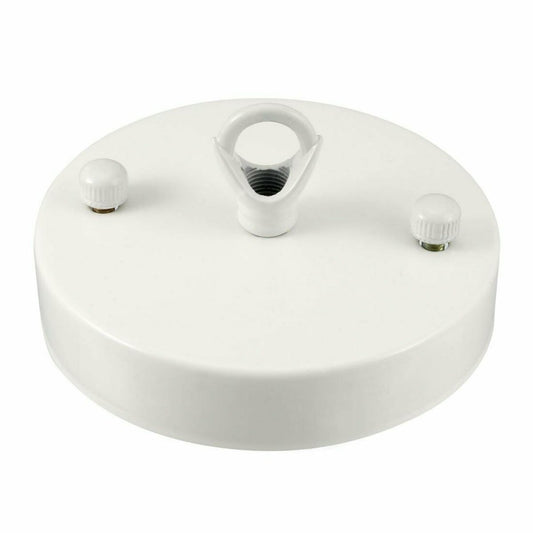 White Color Single Point Drop Outlet Ceiling Hook Ring Plate Perfect for fabric flex cable~2660 - LEDSone UK Ltd