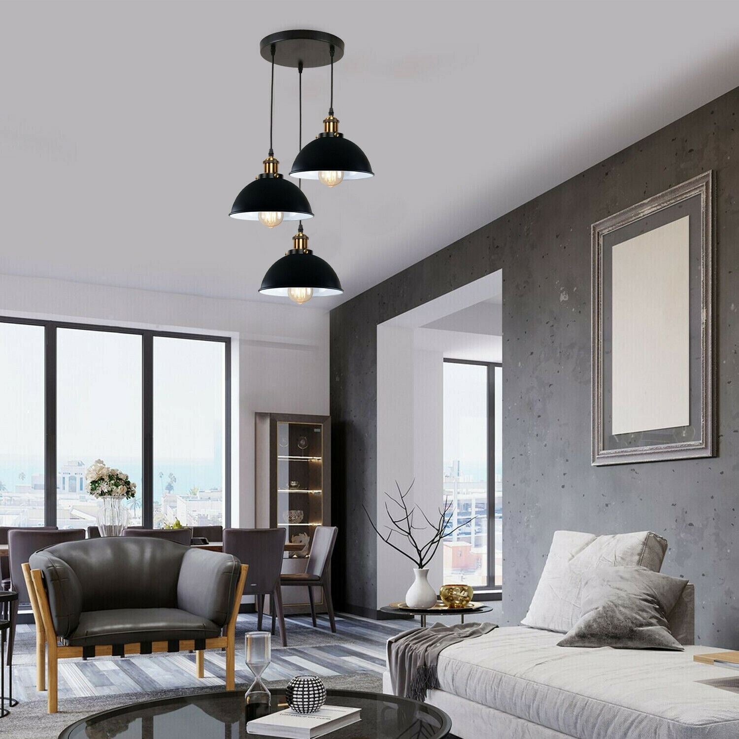 Vintage Industrial Metal Ceiling Pendant Shade Modern Hanging