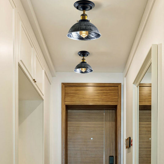 Vintage Pendant Ceiling Lights Industrial Flush Mount Dome Lamp Shade~1234 - LEDSone UK Ltd