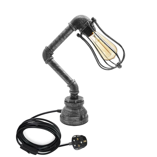 Iron Water Pipe Table Lamp