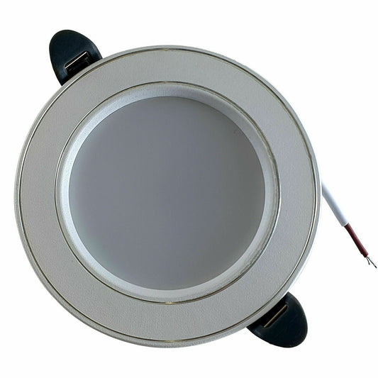 Simple LED Spot Panel Down lights Recessed Round Ceiling Border Lighting 5W Cool White Indoor Lighting~1329 - LEDSone UK Ltd