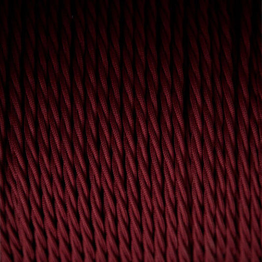5m Burgundy 2 Core Cables for Lights