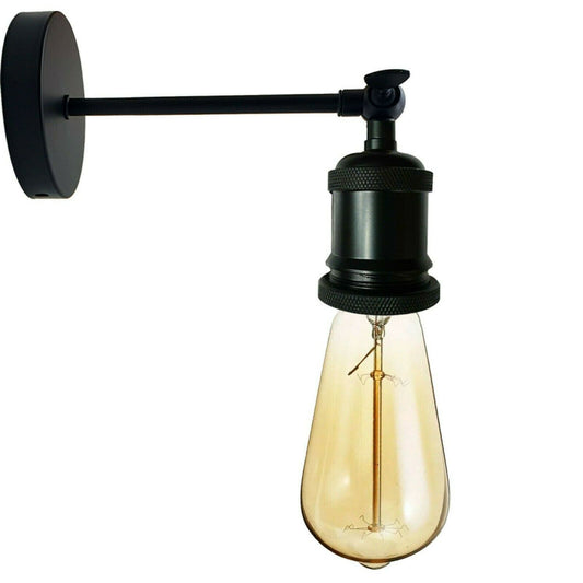 Edison Industrial Wall Lamp - Black