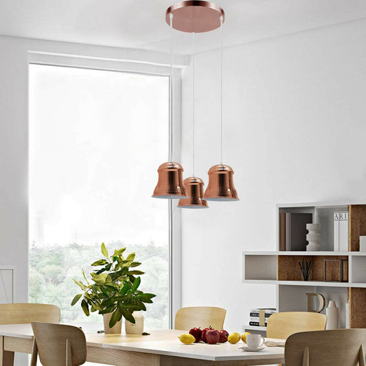 Vintage Industrial 3 Head E27 Hanging modern Ceiling Pendant Light Lamp Shade~2094 - LEDSone UK Ltd