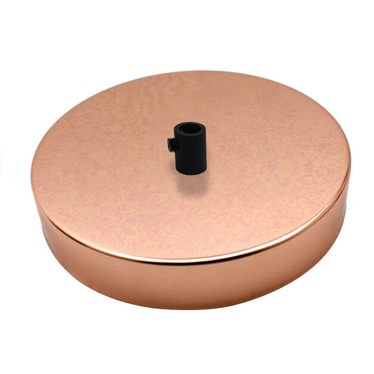1 Outlet Rose Gold Metal Ceiling Rose 120x25mm - Shop for LED lights - Transformers - Lampshades - Holders | LEDSone UK