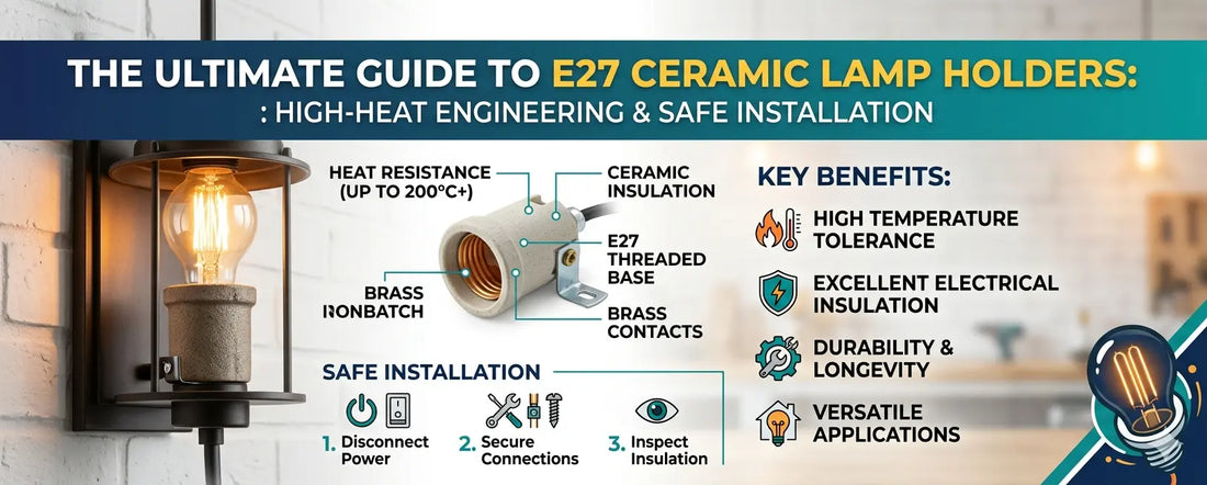 The Ultimate Guide to E27 Ceramic Lamp Holders: High-Heat Engineering & Safe Installation
