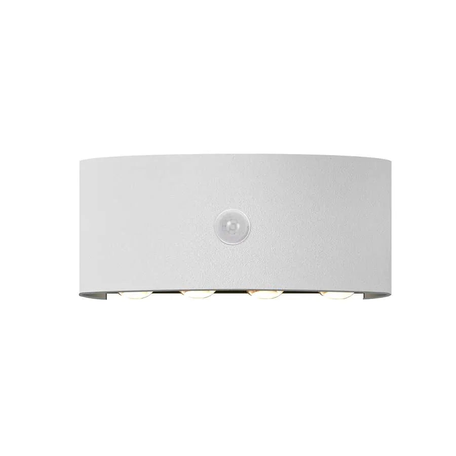 white sensor led outdoor wall light