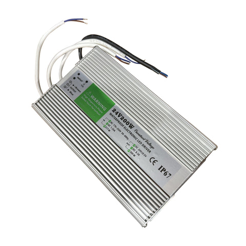 IP67 Waterproof DC 24V 200W LED Driver LED Power Supply Transformer ~1226