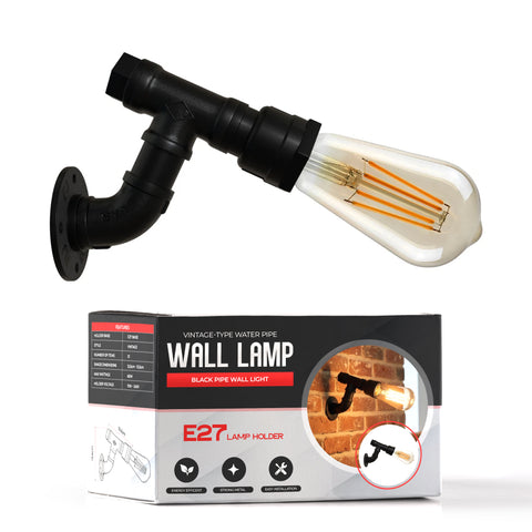 Industrial Metal Rustic Twin Waterpipe Wall Light ~5534