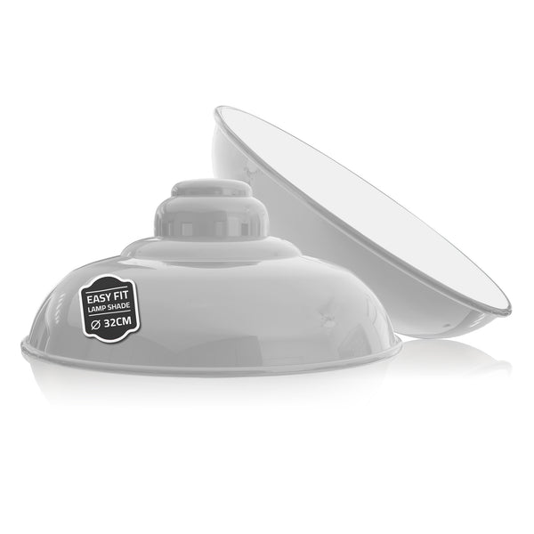 Industriële plafondlampenkap Kies hanglamp ~1089 – Wit