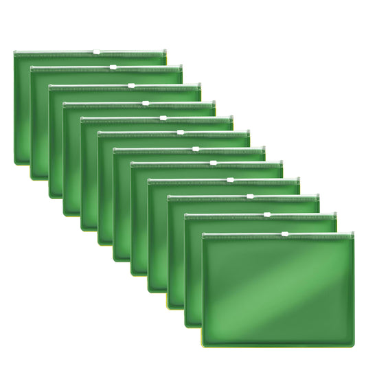12-pack plastic dikke rits documentenmap waterdichte map ~5286