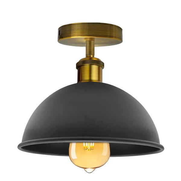 Lámparas de techo vintage para sala de estar ~5111 – Latón amarillo negro / Sin bombilla