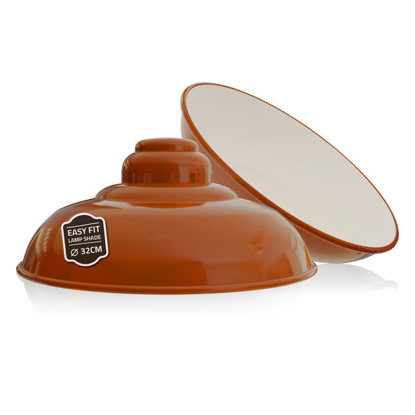 Industriële plafondlampenkap Kies hanglamp ~1089 – Oranje