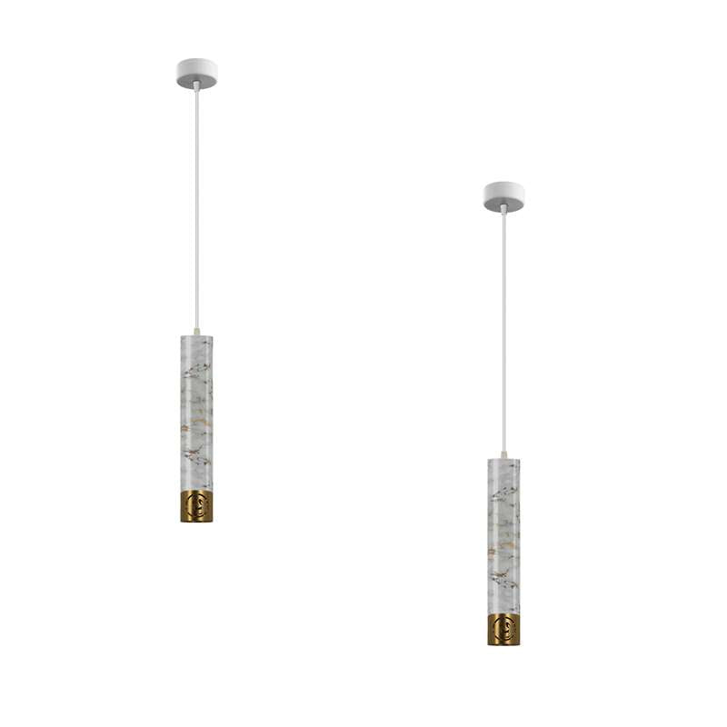 Pendant Long Tube Light Modern Cylinder Pipe Contemporary-2 Pack
