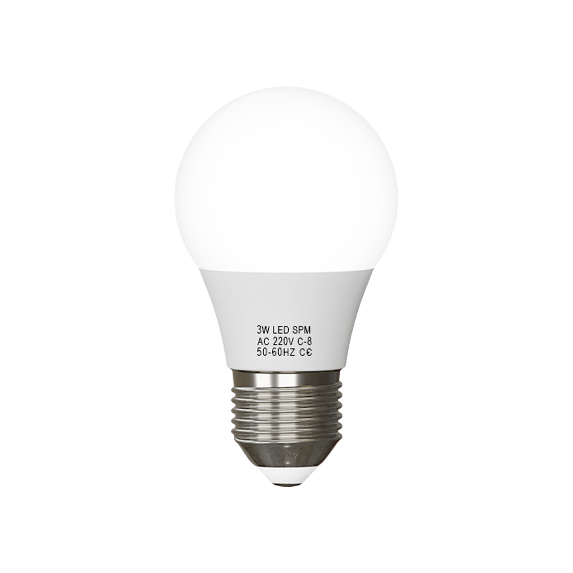 3W A60 GLS E27 Cool White LED Bulb 