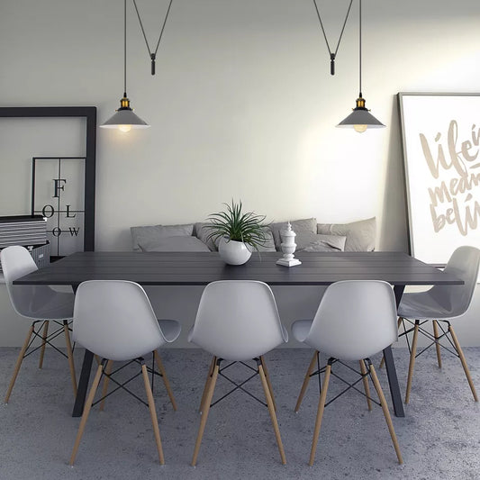 Vintage metalen E27 kegelvormige plafondlamp met verstelbaar snoer - 5629