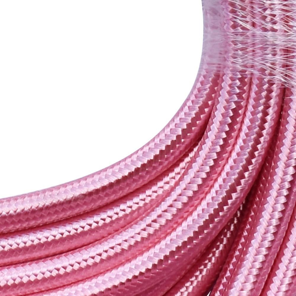 0,75 mm 2 Kern Round Vintage Geflochtene Shiny Pink Fabric Covered Light Flex - Shop für LED-Leuchten - Transformatoren - Lampenschirme - Halter | LEDSone DE