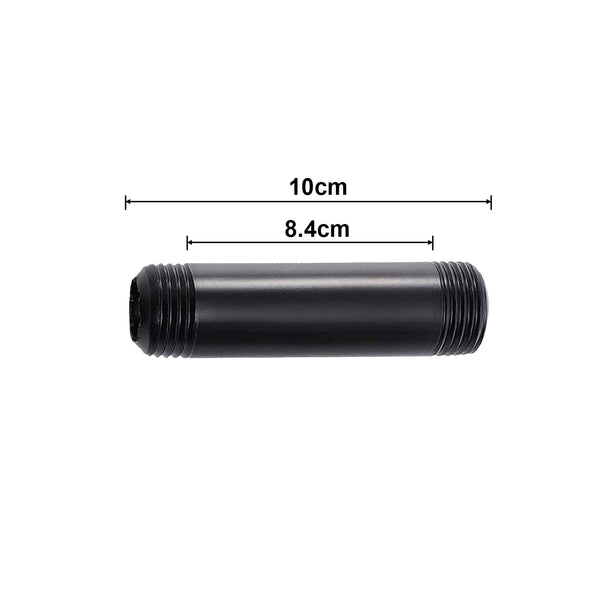 ZWART Geverfd ¾ inch cilinder BSP SMEDELBAAR Buizen IJzeren pijp Lampfitting Accessoires~3613 – Pijp 10 cm