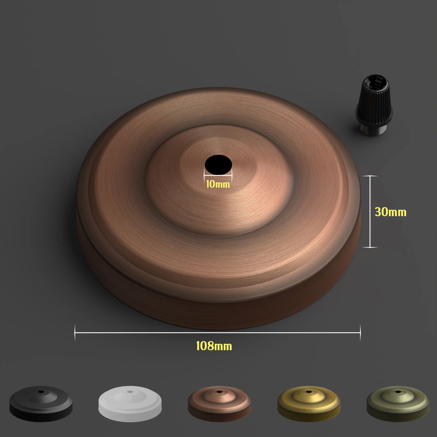 Single Outlet Ceiling Rose Pendant Light Fitting 108mm – LEDSone UK Ltd