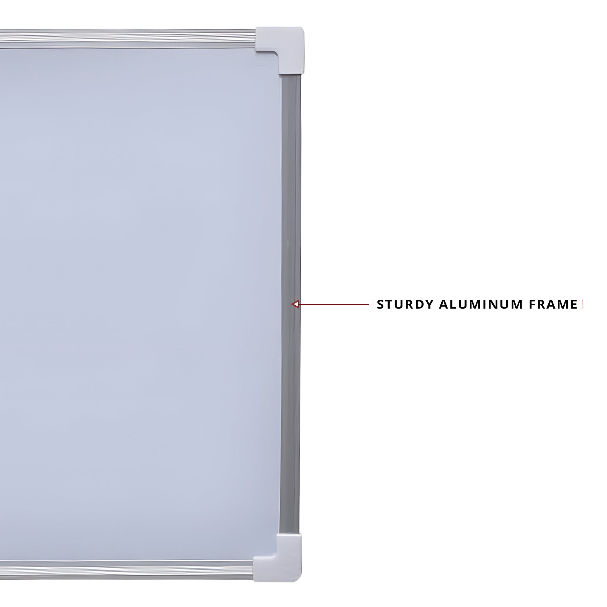 fiberwood with aluminium frame magnetic white board