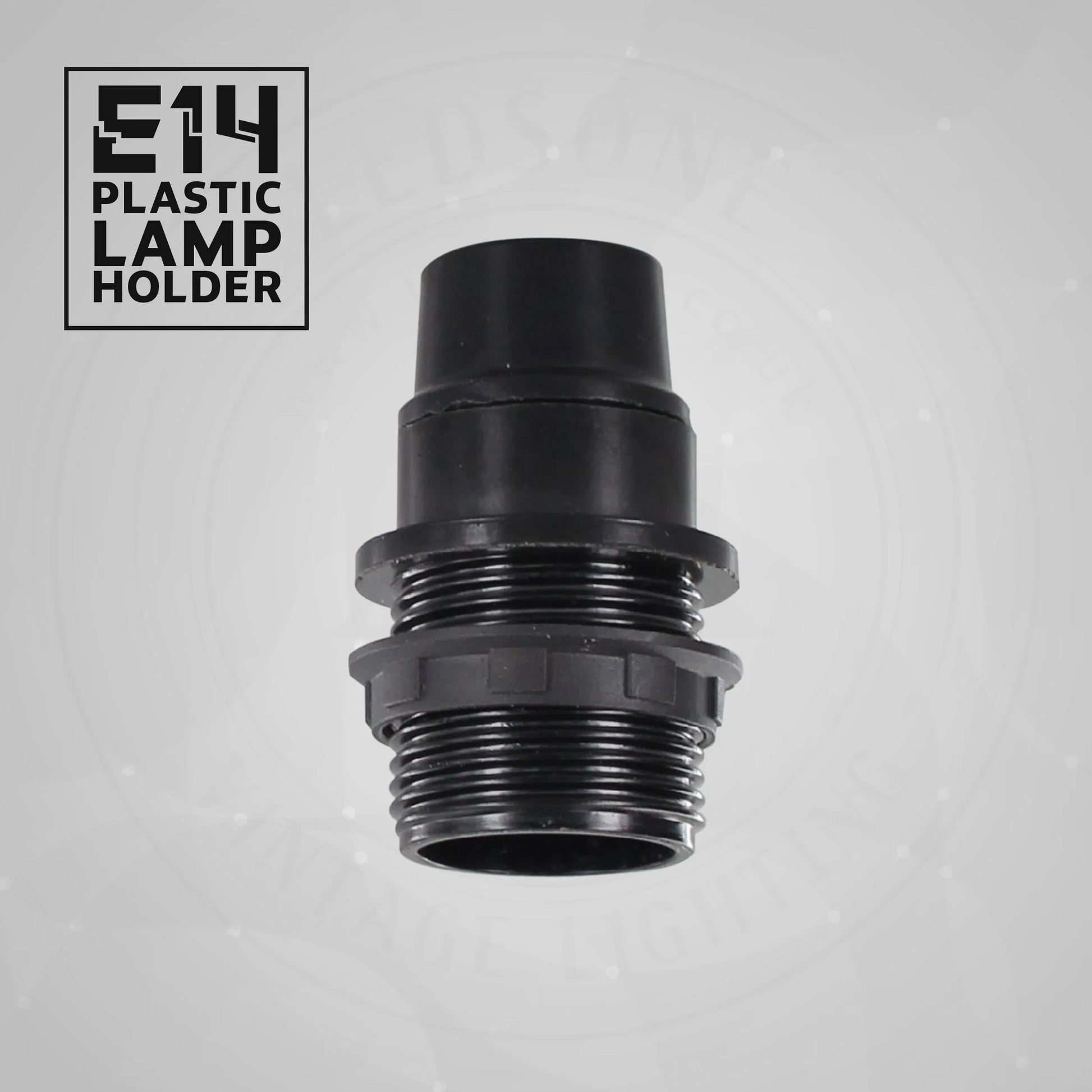 3 Pack E14 Socket Bulb Holder Edison Small Screw Black Plastic Lamp holder  ~4358