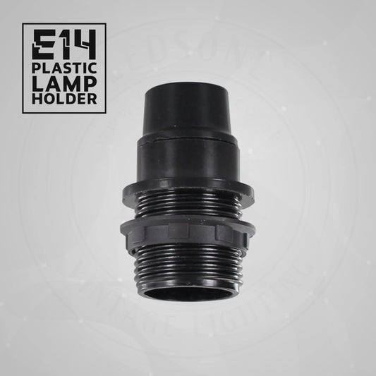 5 Pack E14 Light Socket Edison Small Screw Black Plastic Lamp holder ~4359