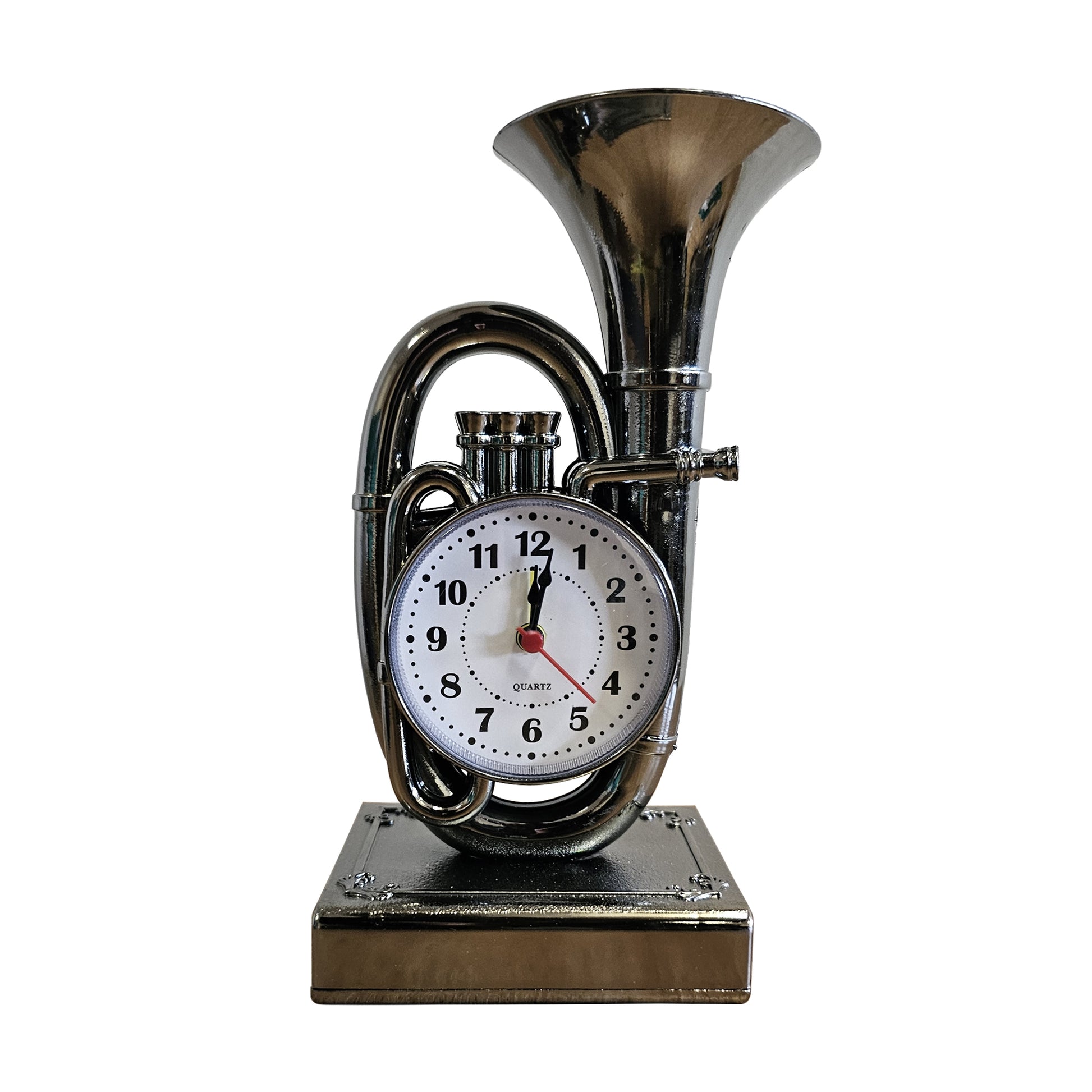 Table Analog Trumpet Style Alarm Clock For Home Decoration ~5227