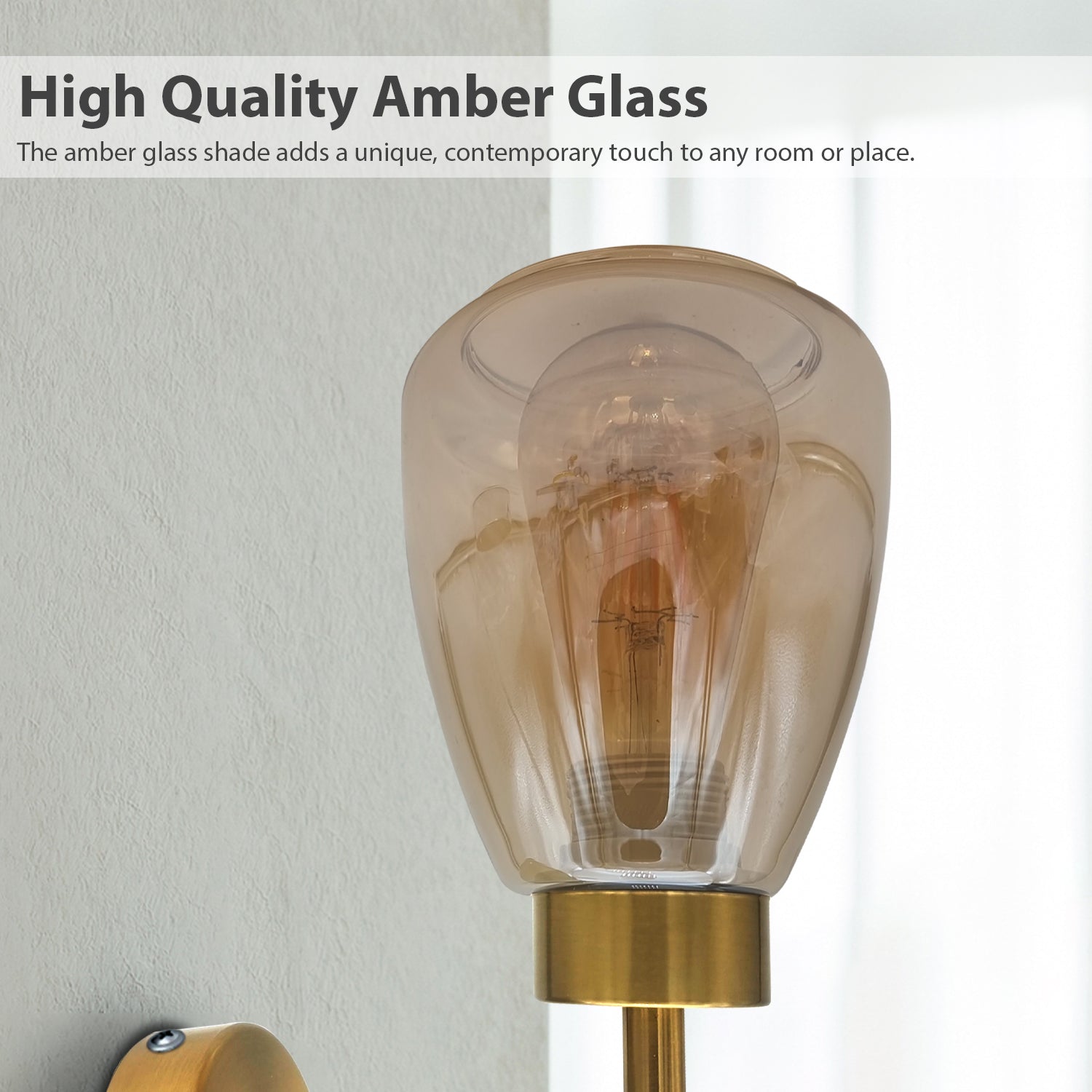 high quality amber glass wall lights wall lamp