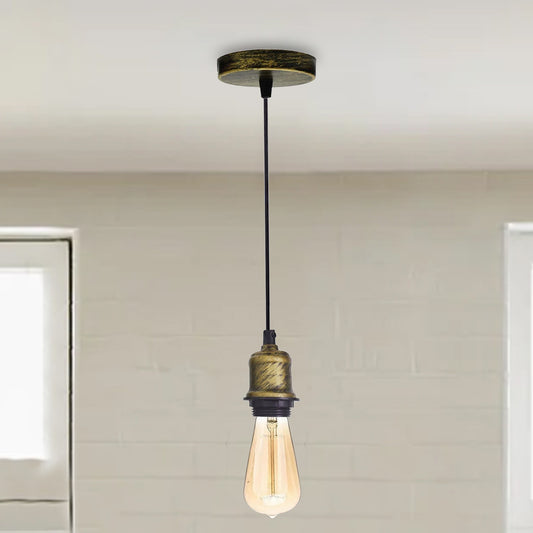 Vintage Ceiling Light Holder E27 Pendant Cord Flex Hanging Lamp Bulb Fitting Kit~1289