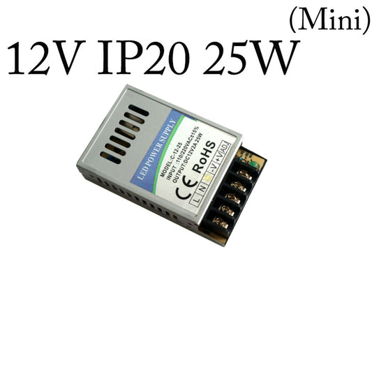 Controlador de fuente de alimentación conmutada mini IP20 CA 110/220 V a CC 12 V, 15 W/25 W, ~3266