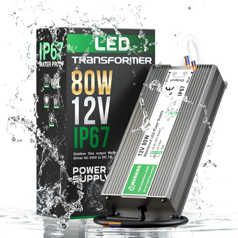 IP67 Waterproof 12V 80W LED Driver | Power Supply ~ 3374