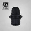 E14 Bulb Holder Edison Small Screw Black Plastic Lamp holder ~4412