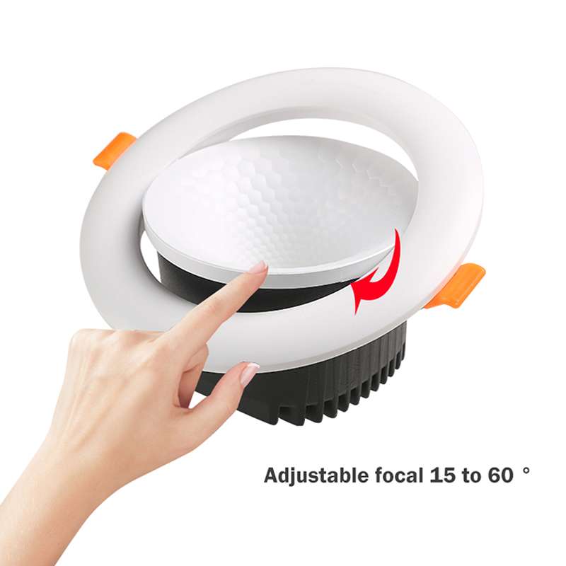 Modern LED Recessed Ceiling White IP20 LED Round Panel DownLight-Detail 2