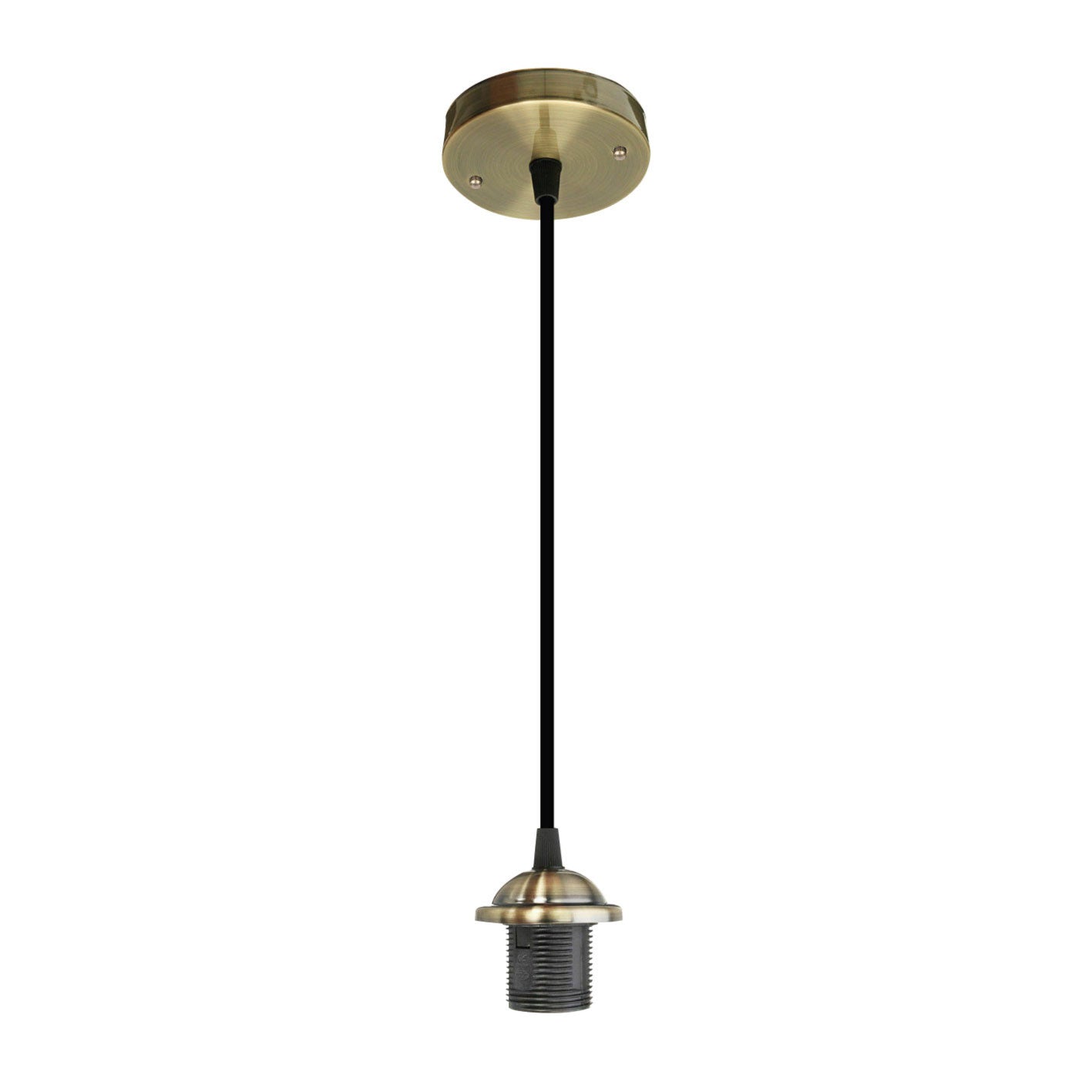 LEDSone Industrial Ratio Green Brass E27 PVC Ceiling Rose Pendant Light~3382