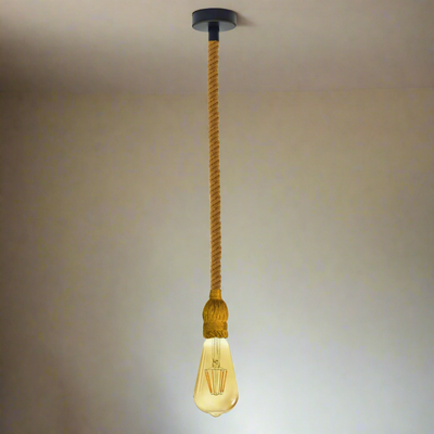 Single Rope Cage Vintage Ceiling Pendant Light Lampshade~3168