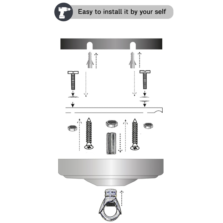 metal ceilling rose